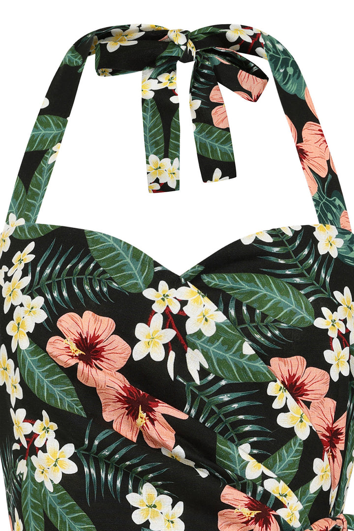 Evie Tropical Tiare Sarong Dress