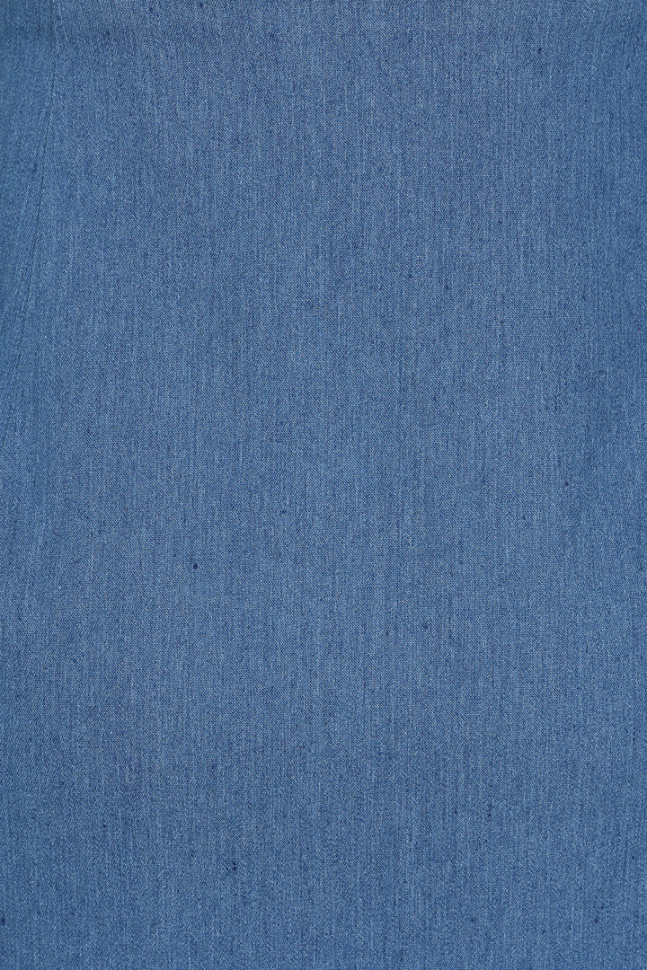 Millie Swallow Pencil Skirt: Denim Blue