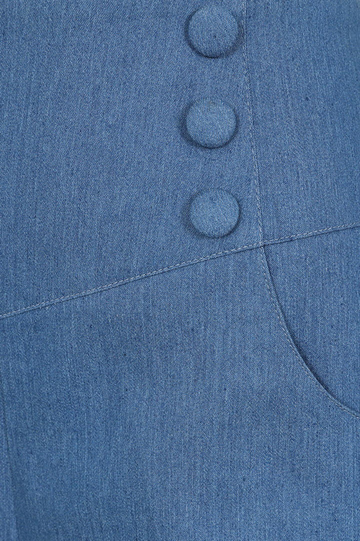 Millie Swallows Shorts: Denim Blue