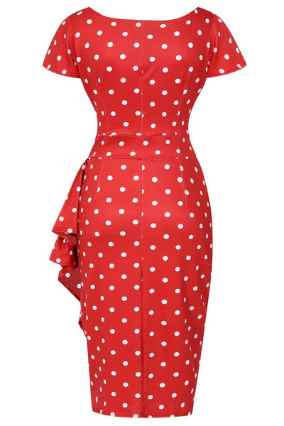 Elsie Dress - Red Polka Dot