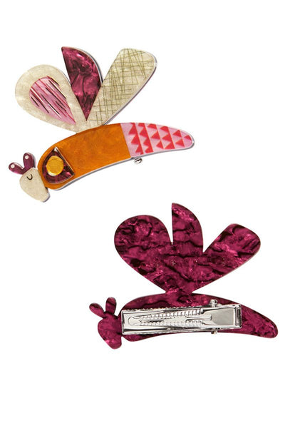 A Dragonfly Named Buzz Hair Clips Set - 2 Piece