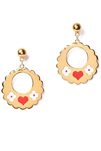 All My Love Gold Coloured Earrings