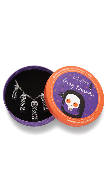 Halloween Hang-up Bat Necklace