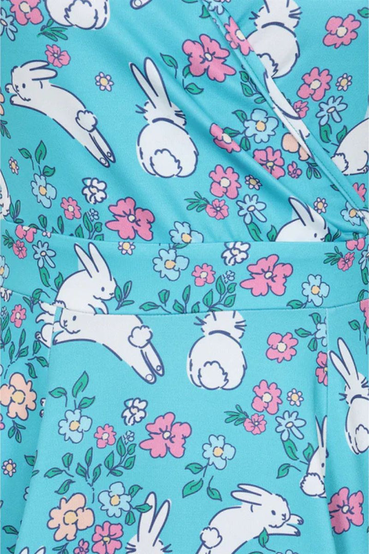 Lyra Dress - Blue Bunnies