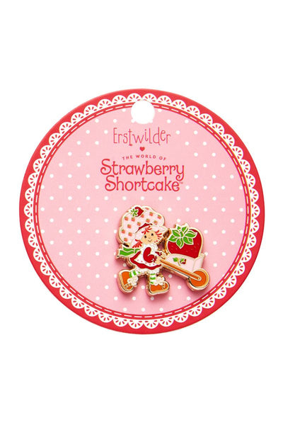 Strawberry Wheelbarrow Enamel Pin