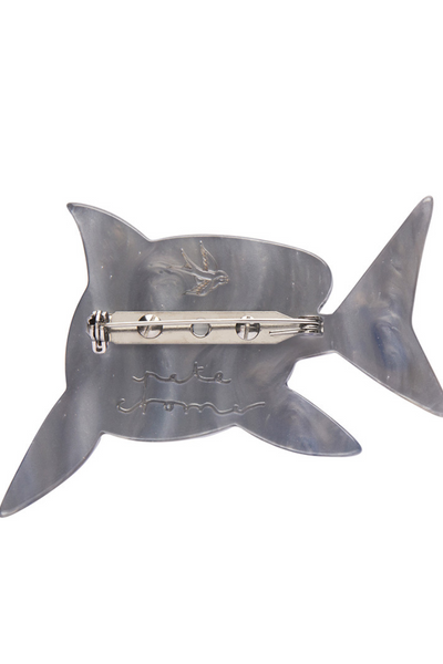 The Guileless Great White Shark Brooch