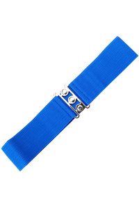 Vintage Stretch Belt: Royal Blue - Fluro Sugar