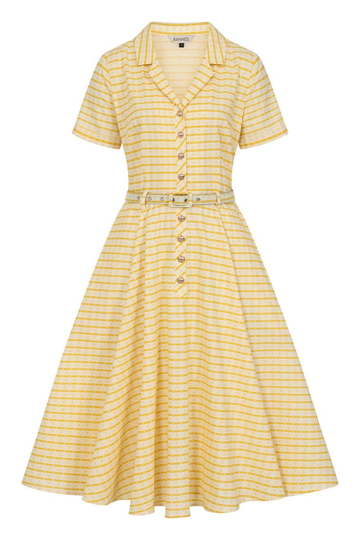 Bella 'Anchor Ahead' Dress: yellow