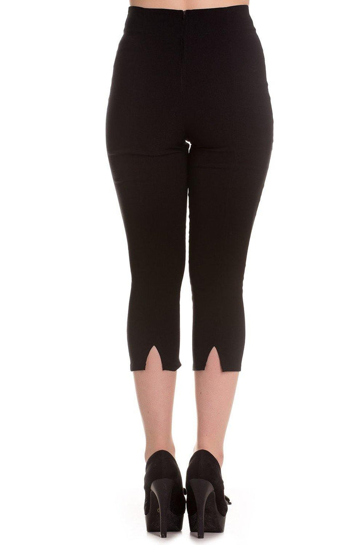 Tina Capris: Black - Fluro Sugar