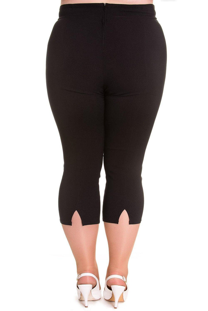 Tina Capris: Black - Fluro Sugar