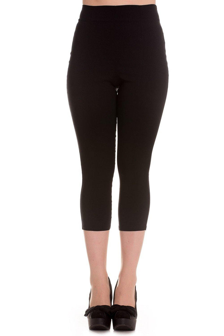 Tina Capris: Black - Fluro Sugar
