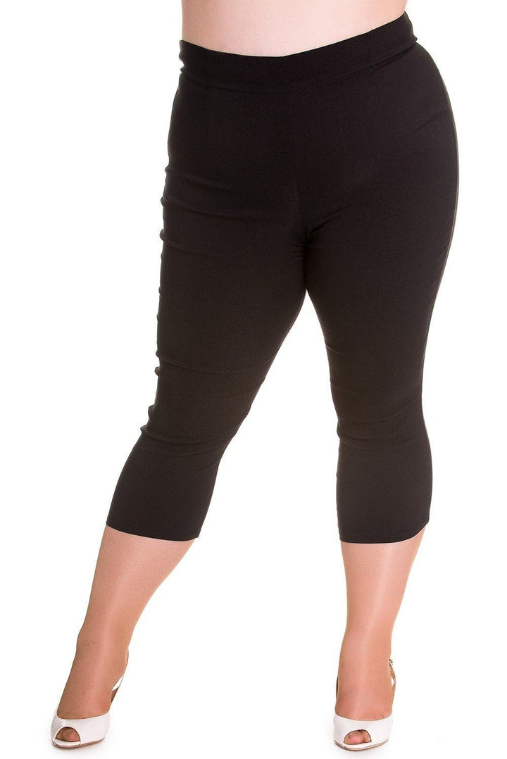 Tina Capris: Black - Fluro Sugar