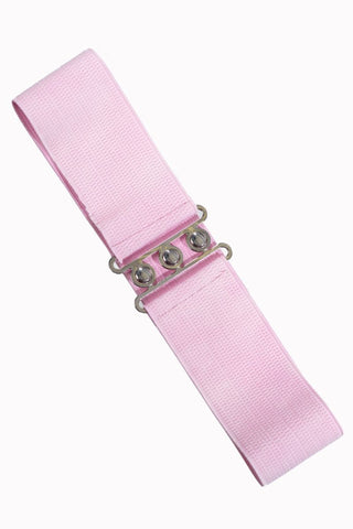 Vintage Stretch Belt: Light Pink