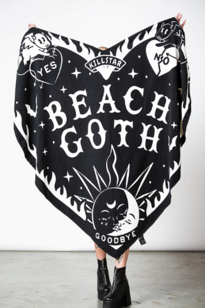 Beach Goth Heart Towel