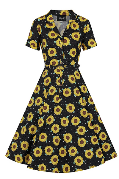 Caterina Sunflower Swing Dress