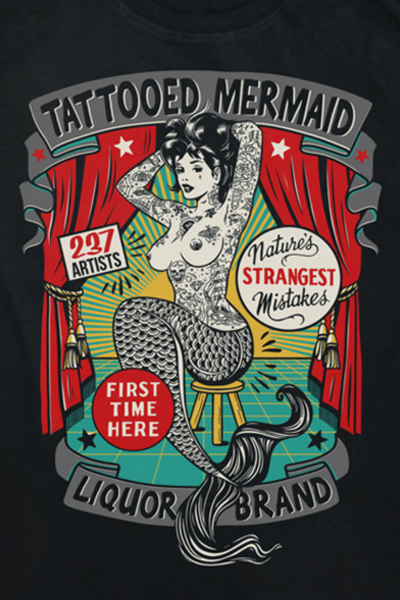 Tattooed Mermaid Tee