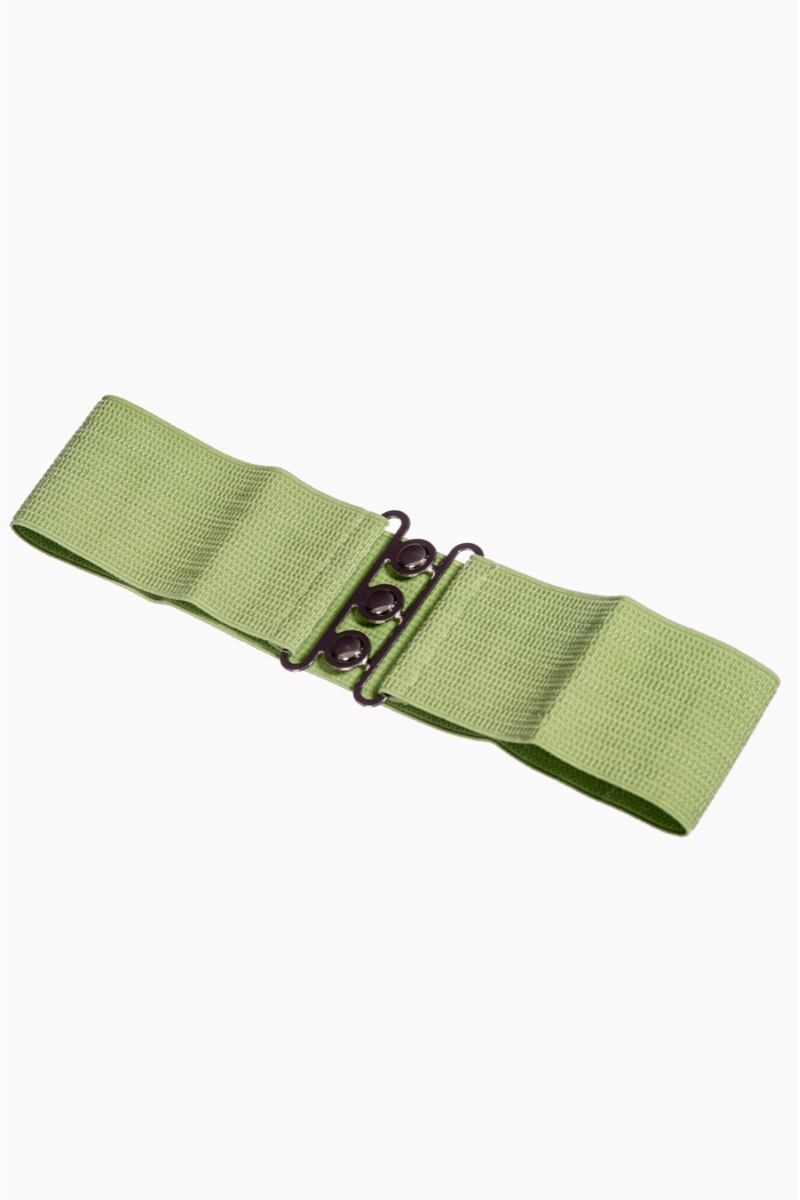 Vintage Stretch Belt: OLIVE - Fluro Sugar