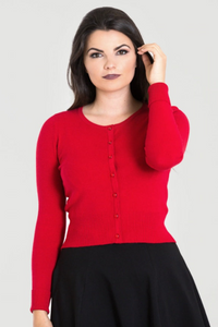 Paloma Cardigan: Red